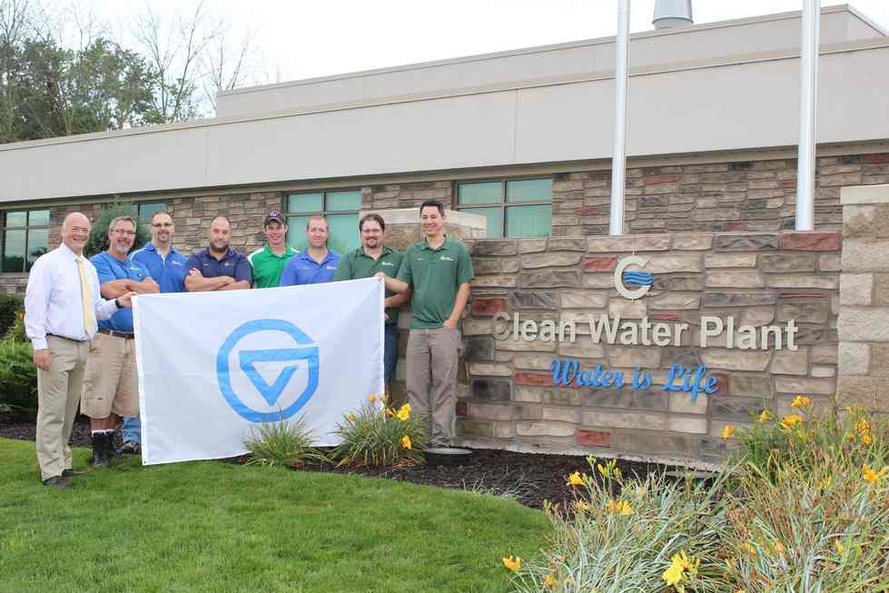 group photo of Grandville water plant employees